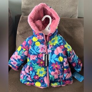 Falls Creek toddler 12 month reversible winter coat NWT